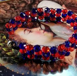 #0192 Beaded Swarovski Crystal Bracelet